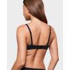 image:imageINLYRIC Womens Inbarely Plus Unlined Bras V Neck No Padding Underwire Tshirt Balconette Full Coverage Comfort Lounge BrasBlack