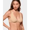 image:imageINLYRIC Womens Inbarely Plus Unlined Bras V Neck No Padding Underwire Tshirt Balconette Full Coverage Comfort Lounge BrasWarm Beige