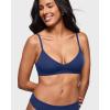 image:imageINLYRIC Womens Inbarely Soft Scoop Bralettes No Padding Cami Bras Unlined No Underwire Comfort Sleep Bralette PulloverNightfall Blue