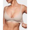 image:imageINLYRIC Womens Inbarely Soft Scoop Bralettes No Padding Cami Bras Unlined No Underwire Comfort Sleep Bralette PulloverVanilla White