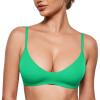 image:imageINLYRIC Womens Inbarely Soft Scoop Bralettes No Padding Cami Bras Unlined No Underwire Comfort Sleep Bralette PulloverApple Green
