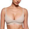 image:imageINLYRIC Womens Inbarely Soft Scoop Bralettes No Padding Cami Bras Unlined No Underwire Comfort Sleep Bralette PulloverVanilla White