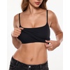 image:imageINLYRIC Womens Airsoft Padded Tank Top Built in Bra Camisole Adjustable Spaghetti Straps Basic Going Out Tops SummerBlack