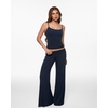 image:imageINLYRIC Womens Airsoft Padded Tank Top Built in Bra Camisole Adjustable Spaghetti Straps Basic Going Out Tops SummerDeep Ocean Blue