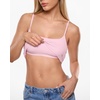 image:imageINLYRIC Womens Airsoft Padded Tank Top Built in Bra Camisole Adjustable Spaghetti Straps Basic Going Out Tops SummerSweet Pink