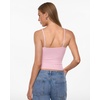 image:imageINLYRIC Womens Airsoft Padded Tank Top Built in Bra Camisole Adjustable Spaghetti Straps Basic Going Out Tops SummerSweet Pink