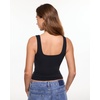 image:imageINLYRIC Womens Airsoft Padded Tank Top Built in Bra Square Neck Going Out Tops Summer Basic CasualBlack