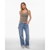 image:imageINLYRIC Womens Airsoft Padded Tank Top Built in Bra Square Neck Going Out Tops Summer Basic CasualKhaki Taupe