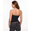 image:imageINLYRIC Womens Airsoft Padded Tank Top Built in Bra Tube Strapless Top Basic Going Out Tops SummerBlack