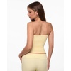 image:imageINLYRIC Womens Airsoft Padded Tank Top Built in Bra Tube Strapless Top Basic Going Out Tops SummerPale Yellow