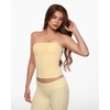 image:imageINLYRIC Womens Airsoft Padded Tank Top Built in Bra Tube Strapless Top Basic Going Out Tops SummerPale Yellow