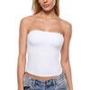 image:imageINLYRIC Womens Airsoft Padded Tank Top Built in Bra Tube Strapless Top Basic Going Out Tops SummerSnow White