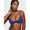 image:imageINLYRIC Womens Inbarely Plus Plunge Bra  Unlined Underwire Sexy Demi Balconette BrasNightfall Blue