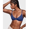 image:imageINLYRIC Womens Inbarely Plus Plunge Bra  Unlined Underwire Sexy Demi Balconette BrasNightfall Blue