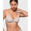 image:imageINLYRIC Womens Inbarely Plus Plunge Bra  Unlined Underwire Sexy Demi Balconette BrasVanilla White