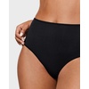 image:imageINLYRIC Womens Inbarely Soft Thong  High Waisted Tagless Smooth Stretch Underwear Ultrasoft No Show Panties 3 PackBlack 3pack