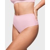 image:imageINLYRIC Womens Inbarely Soft Thong  High Waisted Tagless Smooth Stretch Underwear Ultrasoft No Show Panties 3 PackChic 07 3pack