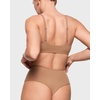 image:imageINLYRIC Womens Inbarely Soft Thong  High Waisted Tagless Smooth Stretch Underwear Ultrasoft No Show Panties 3 PackGravel 3pack