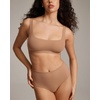 image:imageINLYRIC Womens Inbarely Soft Thong  High Waisted Tagless Smooth Stretch Underwear Ultrasoft No Show Panties 3 PackGravel 3pack