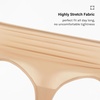 image:imageINLYRIC Womens Inbarely Soft Thong  High Waisted Tagless Smooth Stretch Underwear Ultrasoft No Show Panties 3 PackGravel 3pack
