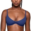 image:imageINLYRIC Womens Inbarely Plus Plunge Bra  Unlined Underwire Sexy Demi Balconette BrasNightfall Blue