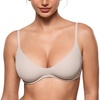 image:imageINLYRIC Womens Inbarely Plus Plunge Bra  Unlined Underwire Sexy Demi Balconette BrasVanilla White